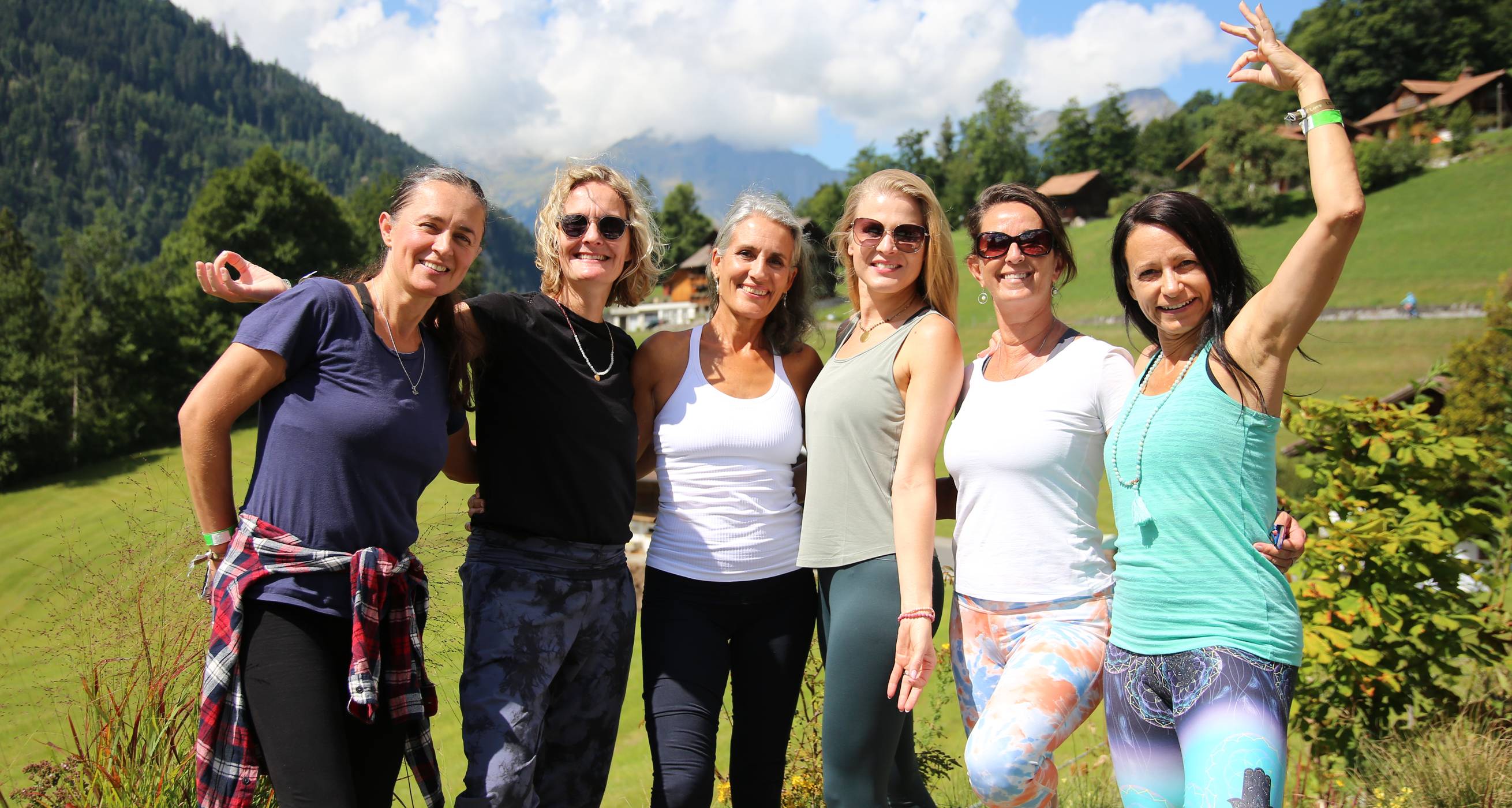 Gruppe von Frauen bei der Auszeit Engelberg